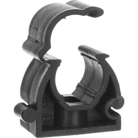 Geschlossener Rohrhalter 13 mm grau UZ 13 SZ 10188 /100 Stück/