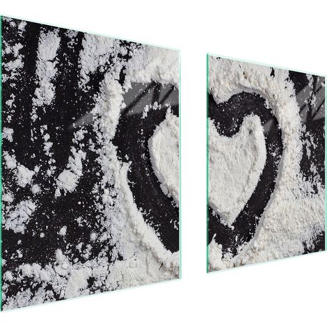 GLASSCHUTZPLATTE FÜR HERD 85x52 HERZ (1/5)