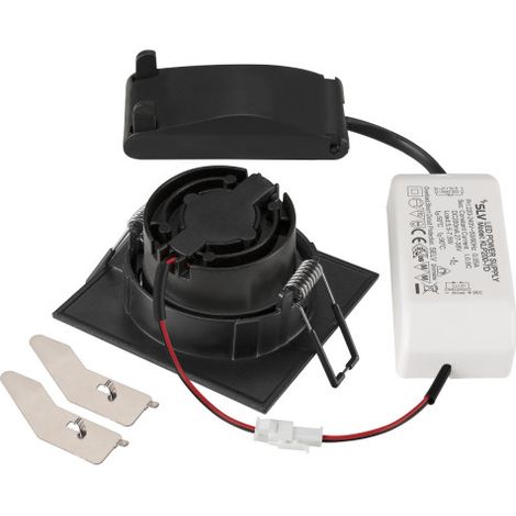 Encastré plafond intérieur LED NEW TRIA 68 carré orientable noir LED 83 W - SLV 1007394