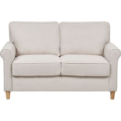 Sofa 2 Seater RONNEBY Fabric Beige (1/5)