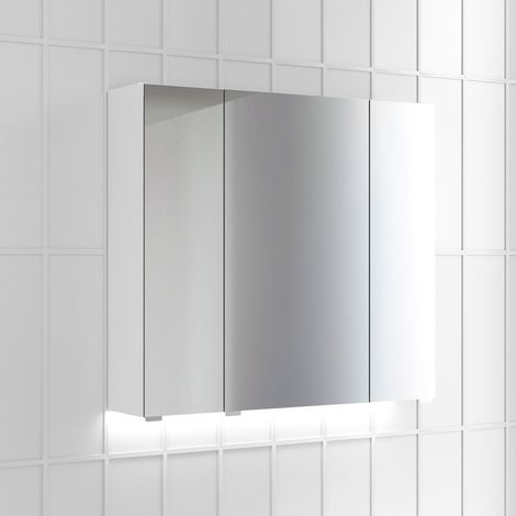 ROYO APOLO Camerino LED con Espejo 3 Puertas Blanco Brillo - Medida: 80 CMS. - ref: 123037 (1/2)