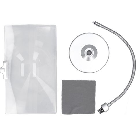 Loupe de bureau avec lumière 4X, améliore la clarté de l'image, lampe de lecture haute définition pour personnes âgées (1/5)