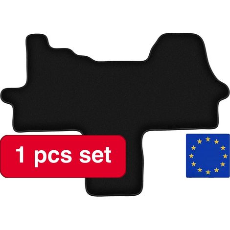 Bodenmatten, Luxus-Umrandung, Kompatibel mit Fiat Ducato IV, schwarz (1/5)