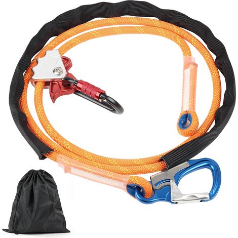 Kit Longe d’Élagage 3m 12mm, Longe de Positionnement Ajustable (1/5)