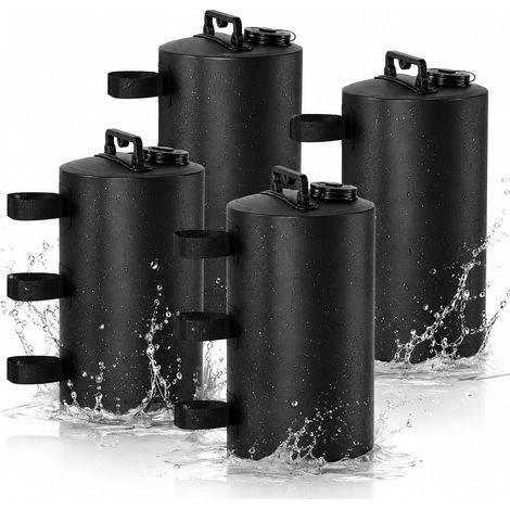 Sac de Lestage 600D Poids pour Tonnelle 88 LBS (10L) Lot de 4 Sacs de Poids de Lestage Eau, Leste pour Pied de Tonnelle, Barnum, Tente Pop-up, Auvent, Gazebo Extérieur (1/5)