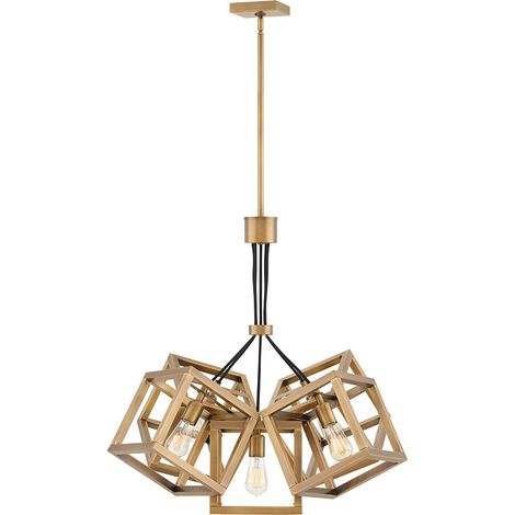 Ensemble Pendente Hinkley Fredrick Ramond a 5 luci in bronzo spazzolato (1/5)