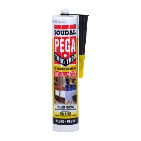 Soudal Polimero pega todo 290Ml Negro