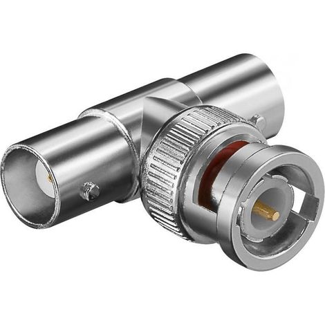 spina bnc a 2 x presa bnc adattatore a t tripla sdoppiatore (1/2)