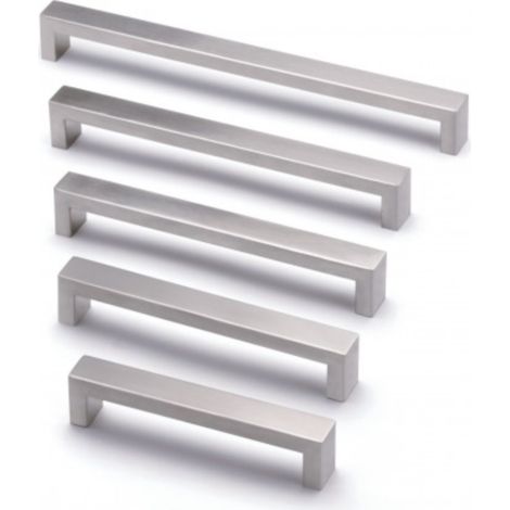 Tirador Unix 7501 - Inoxidable cepillado. 237x25x38mm. Entrepuntos 224mm. (1/2)