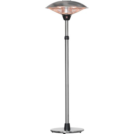 Parasol chauffant sur pied IVAN gris (1/5)