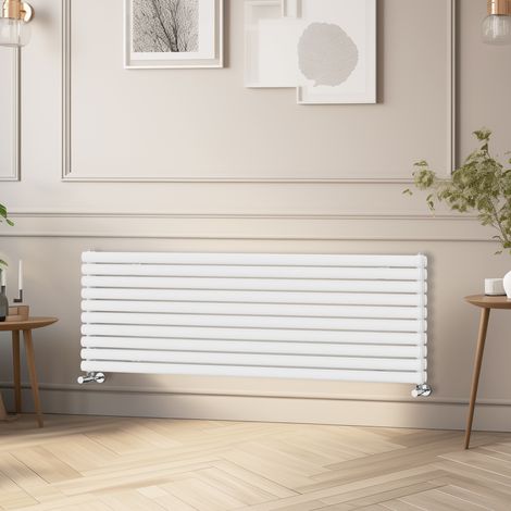NRG Horizontal Vertical Oval Column Radiator Double Panel Rads White 1800x590 mm (1/5)