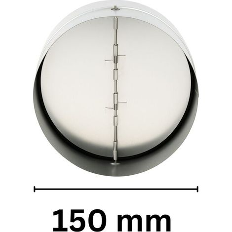 Rückstauklappe 150 mm Metall Rückschlagklappe Abluft Lüftung Luftkanal (1/5)