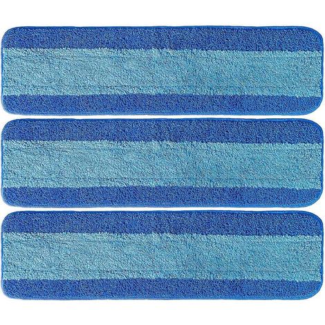 Juego de 3 paños de microfibra, lavables a máquina, de secado rápido, para parquet, baldosas y piedra. (1/5)