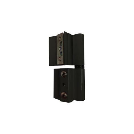 Bolsa de 2 bisagras perfil 40/20 aluminio negro derecha 68041 micel (1/4)