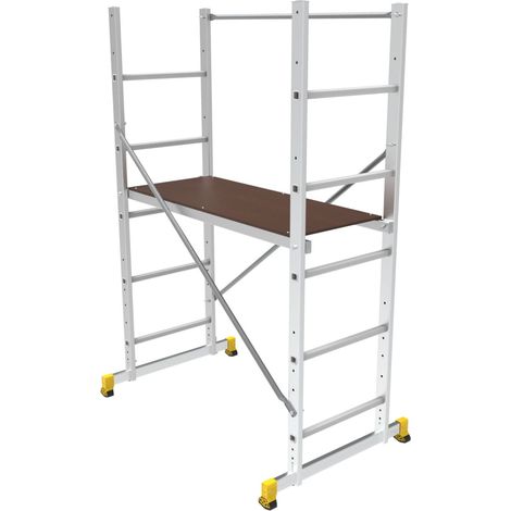 CENTAURE Échafaudage aluminium - Pratico - hauteur de travail 3 m - charge max. 150 kg (1/2)