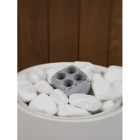 Hukka Design Höyrykivi Dampfstein aus Speckstein für Saunaofen mit Aufguss