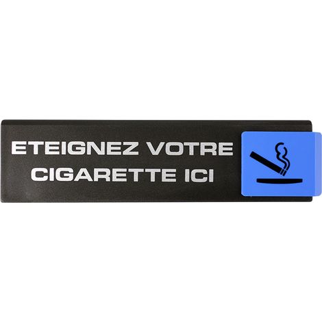 Plaque de porte Eteignez ici - Europe design 175x45mm - 4260365