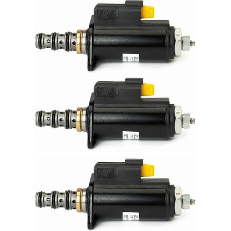 Électrovanne rotative 3X 121-1491 pour pelle hydraulique, compatible avec les modèles Caterpillar E320B/C/D, 315C, 325C, 1211491, KWE5K-31, G24D0, G24DB30 et CAT. (1/5)