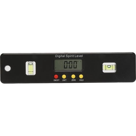 Mètre digital électronique / inclinomètre magnétique / protracteur digital à résolution 0.1° / modèle 200mm / précision 0.2° avec 2 niveaux à bulle (1/5)
