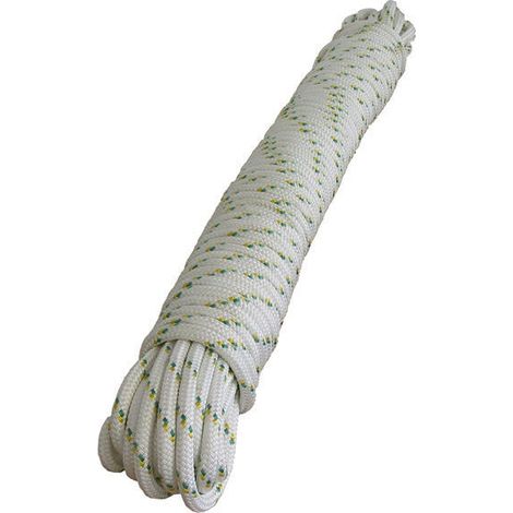 Corda a doppia treccia per verricello: 100 m x 10 mm / 2200 kg di forza di rottura - POW-PCA1203