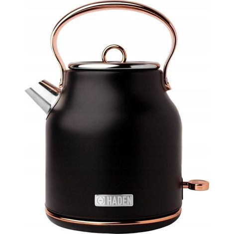 Haden Heritage Bouilloire électrique noir et cuivre 1,7L