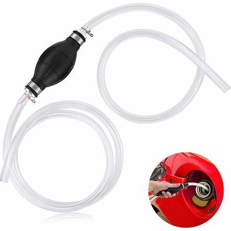 Bomba manual de transferencia de combustible Tonchean - Manguera de sifón de PVC de alta resistencia de 2 m - Para diésel, aceite y otros líquidos - Uso profesional (1/5)
