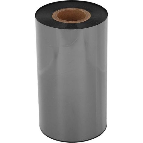 Ruban de transfert thermique noir, à base de résine, antistatique, résistant à l'usure, transparent, avec revêtement de cire amélioré, compatible avec les codes-barres (1/4)