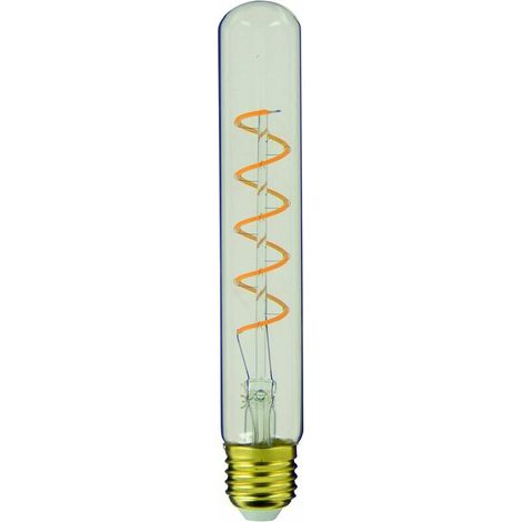 Ampoule LED E27 Vintage Tube T30 Culot E27 - Ampoule Vintage E27 LED Filament Angle D'Éclairage 320° - Ampoule Blanche 4W Équivalant 20W 200 Lumens - Lumière Blanche Chaude - RFDE160T185S  [Classe éne