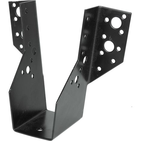 Support de poutre noir galvanisé pour poutres de 4.5 x 14.5 cm - (1/2)