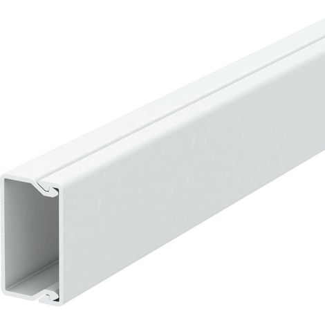OBO Bettermann Vertr Wand+Deckenkanal m.Obert. 20x35mm,PVC WDK20035RW 2 Stk