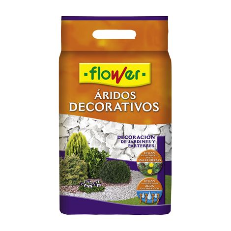 FLOWER STYLE Marmolina Blanca 9/12 para Decorar Macetas,