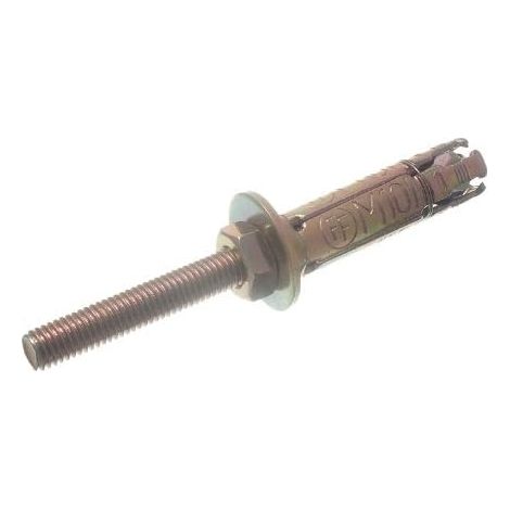 Lot de 10 boulons d'ancrage de type RAWL YZP M10 120 mm de longueur (1/2)