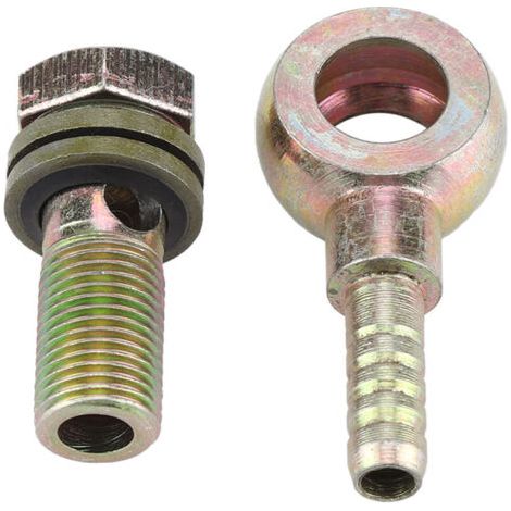 BUNTHAUS Paire de raccords M10 1,0 mm pour refroidisseur d'huile de moto, adaptateur à tête sphérique M8