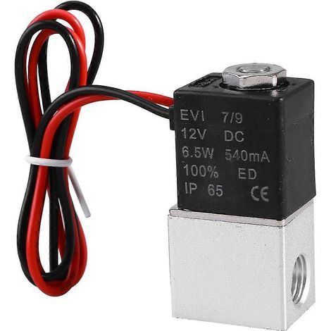 Électrovanne 12 V, vanne de régulation de gaz, électrovanne électrique, électrovanne pneumatique (1/3)