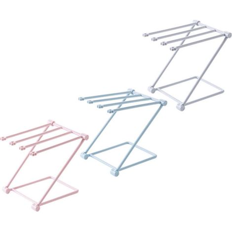 Piece Vertical Folding Towel Rack for Bathroom and Kitchen