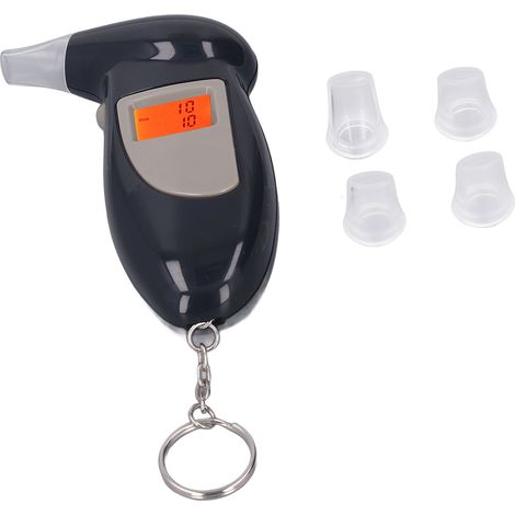 Alcootest numérique professionnel à LED avec porte-clés et analyseur d'haleine à alerte sonore (1/5)