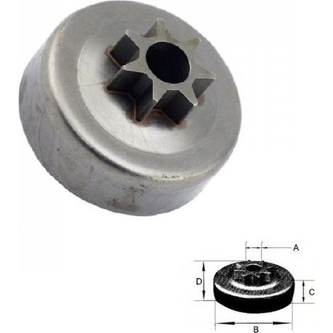 11116402002 - Pignon de chaîne 404" 7 dents pour Tronçonneuse STIHL
