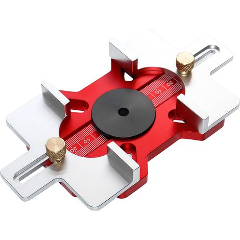 Guide de rainurage défonceuse bois, largeur 0 50 mm réglable, fraisage & biseautage des chants. Compatible défonceuses compactes base ≤90 mm (1/5)