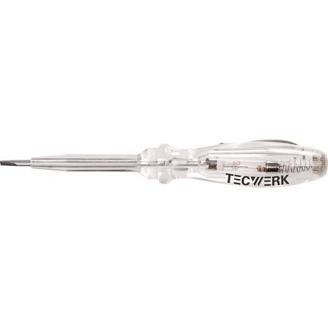 Comprobador  de  tensión  150-250V  CA  unipolar  Corte-B.3mm  TECWERK (1/3)