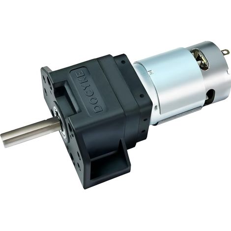 Moteur à engrenages 6V12V18 V22V 200W-DC, moteur à réduction de 90 kg·cm, micromoteur pour robots DIY, plateaux tournants, serrures de porte et mécanismes de rideaux (1/5)