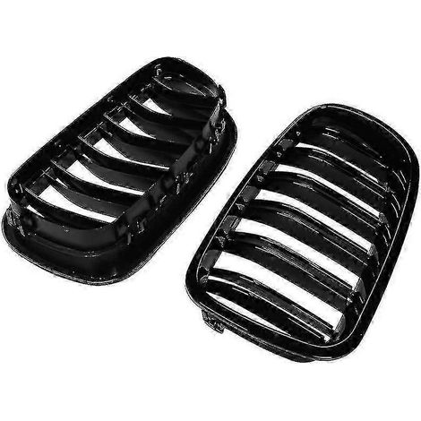 Calandre noire brillante en forme de haricot pour BMW F10, F18, F02, F11 et M5 (2010-2015), double lamelle (1/5)