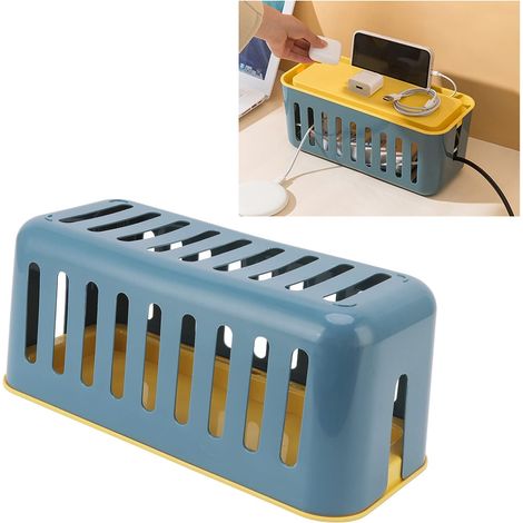 CCYKXA Large Capacity Cable Management Box, Durable Plastic, Fire Retardant, High Security, Cable Organizer for PC and TV Devices (1/5)