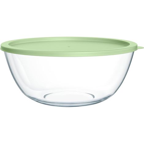 Set de 8 Bols à Salade avec Couvercle, Plastique sans BPA, 2700 ml, Empilable, Pour Conservation et (1/5)