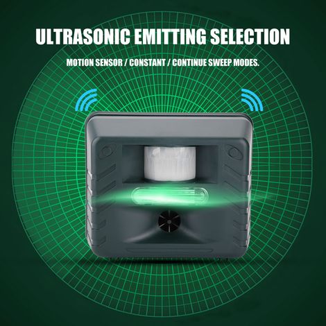 Ultrasonic 4 Flash Alarm Sounds Electronic Pest Repellent with Remove Control Animals AU 220 V (1/5)