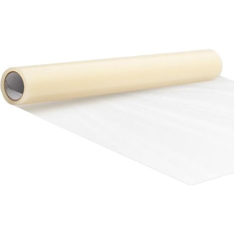 Film de protection tapis auto-adhésif, rouleau PE transparent 920 mm x 60,96 m pour rénovation intérieure