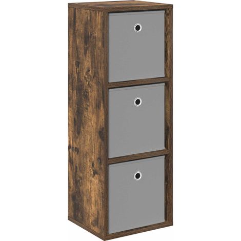 vidaXL Sideboard with Drawer Smoked Oak 30.5 x 27 x 84.5 cm (1/4)