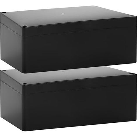 Junction Box 200 x 120 x 75 mm IP65 ABS Electrical Connection Bracket for Garden Lighting, Camera and Distribution (1/4)