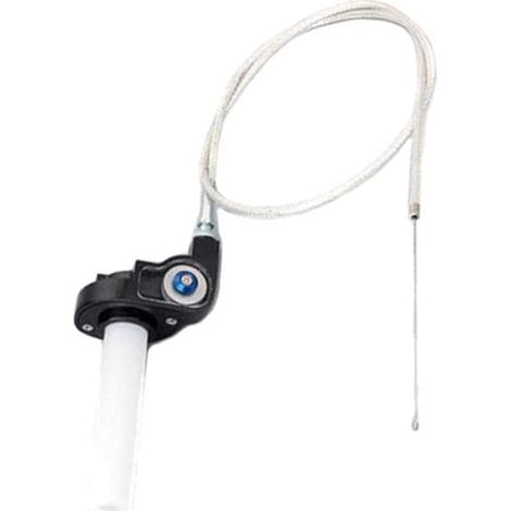 Poignée D'accélérateur Avec Câble, Tirage Rapide 50cc Poignées de Guidon de 7/8 Pouces Kit de Câble pour Quad ATV Quad Pit Dirt Bike (Blanc) (1/5)