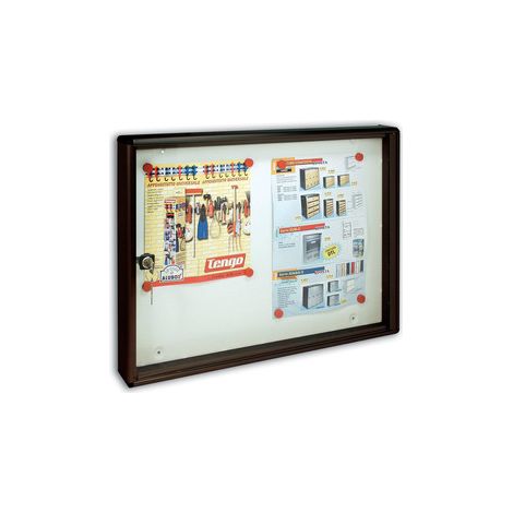 Bacheca Magnetica Alubox Bc2 55X5X40 Grigio Ghisa - 2 Pz (1/2)
