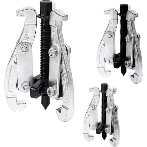 Bardusch - 3 Pièces Extracteurs de Roulement à 3 Mâchoires, Extracteur d'engrenage à 3 mâchoires, Tailles 75mm, 100mm, 150mm, Mâchoires Réversibles pour Démontage de Roulement, Poulie et Volant Moteur (1/5)